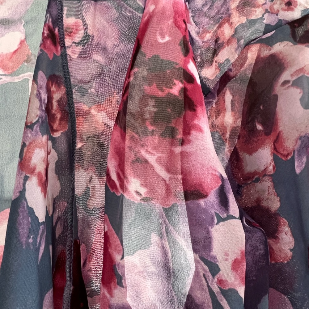 Lularoe Shirley kimono cover cardigan gorgeous floral - Picture 3 of 3